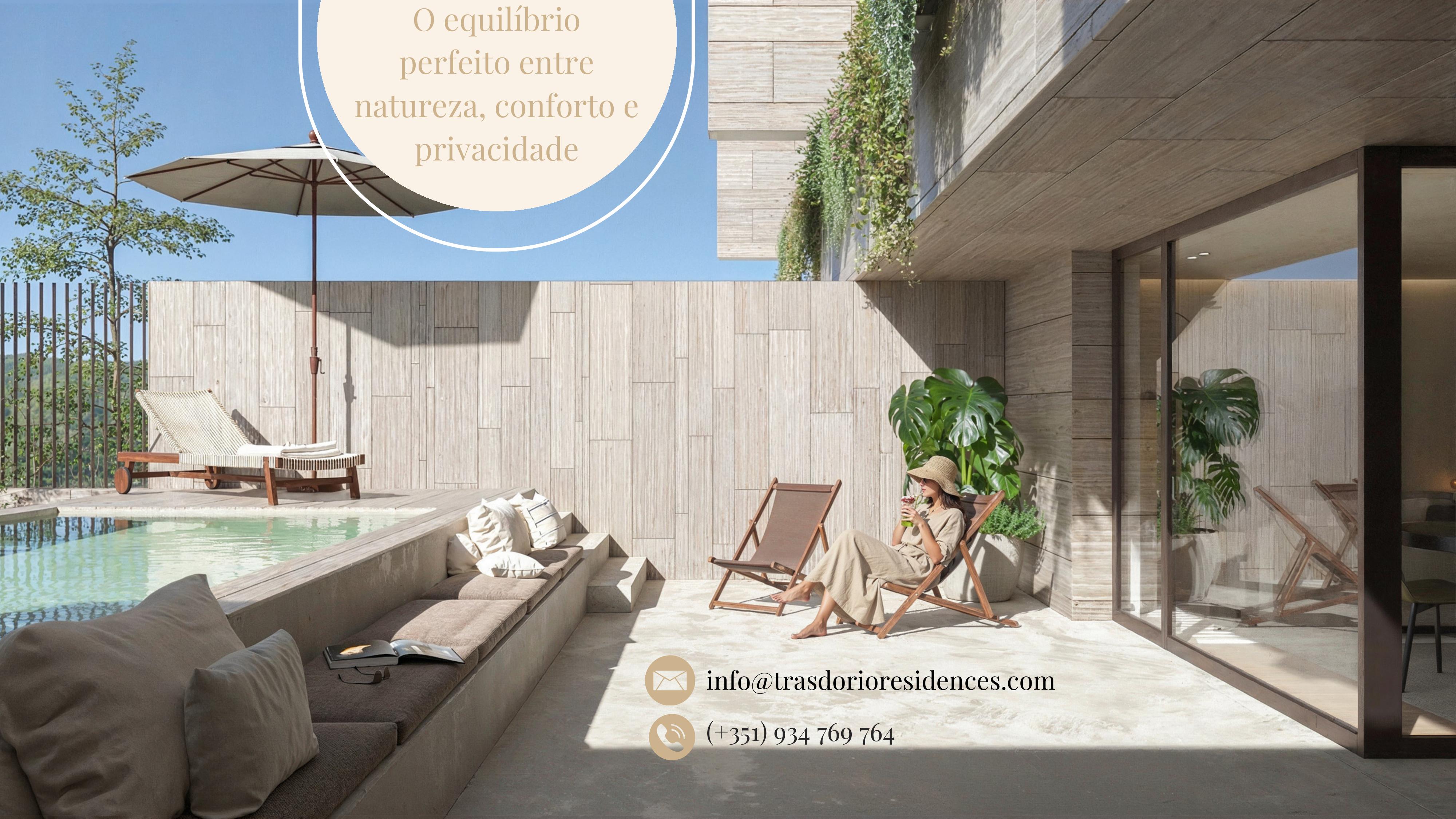 Piscina privada e zona de lazer ao ar livre